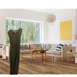 Olive green jumpsuit catsuit romper only worn once